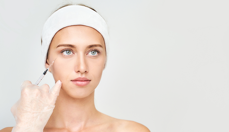 woman doing fillers